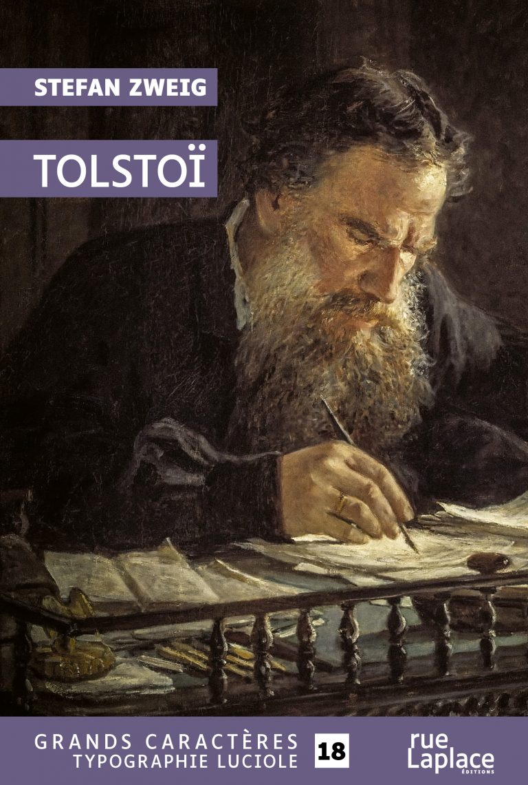 Couverture du livre en grands caractères Tolstoï par Stefan Zweig